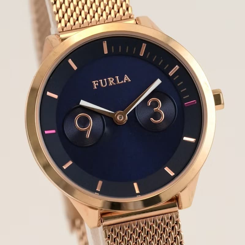 Furla METROPOLIS 女性用腕時計 クォーツ 31mm Blue Dial Ref.98012-4253 with BOX 手錶