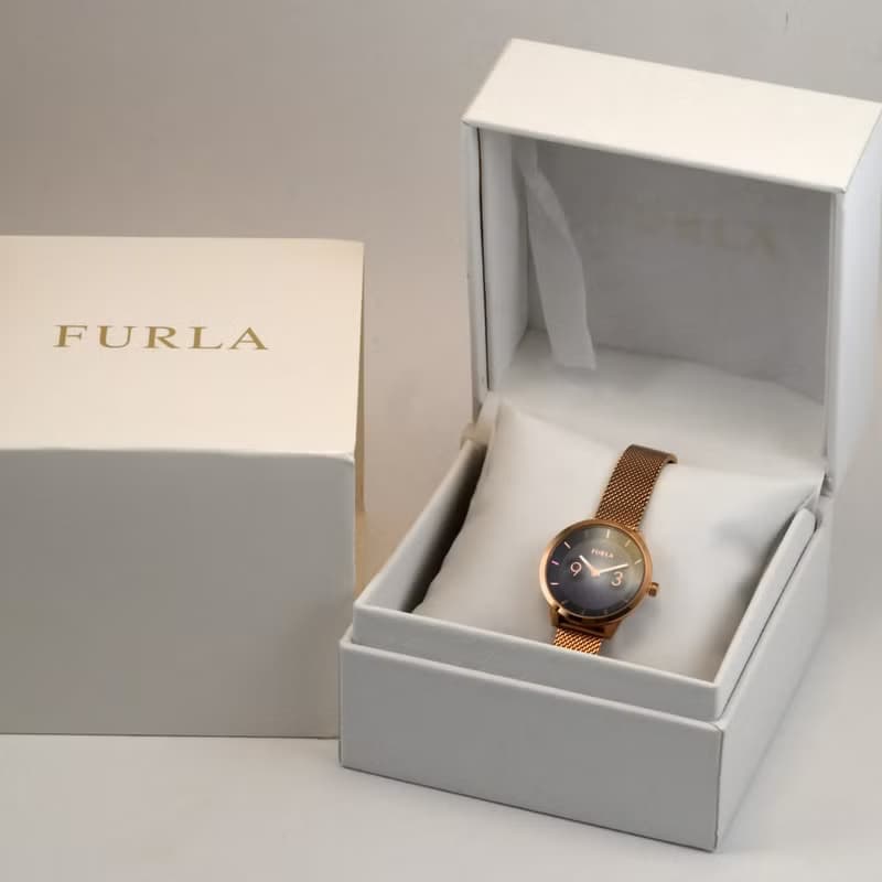 Furla METROPOLIS 女性用腕時計 クォーツ 31mm Blue Dial Ref.98012-4253 with BOX 手錶