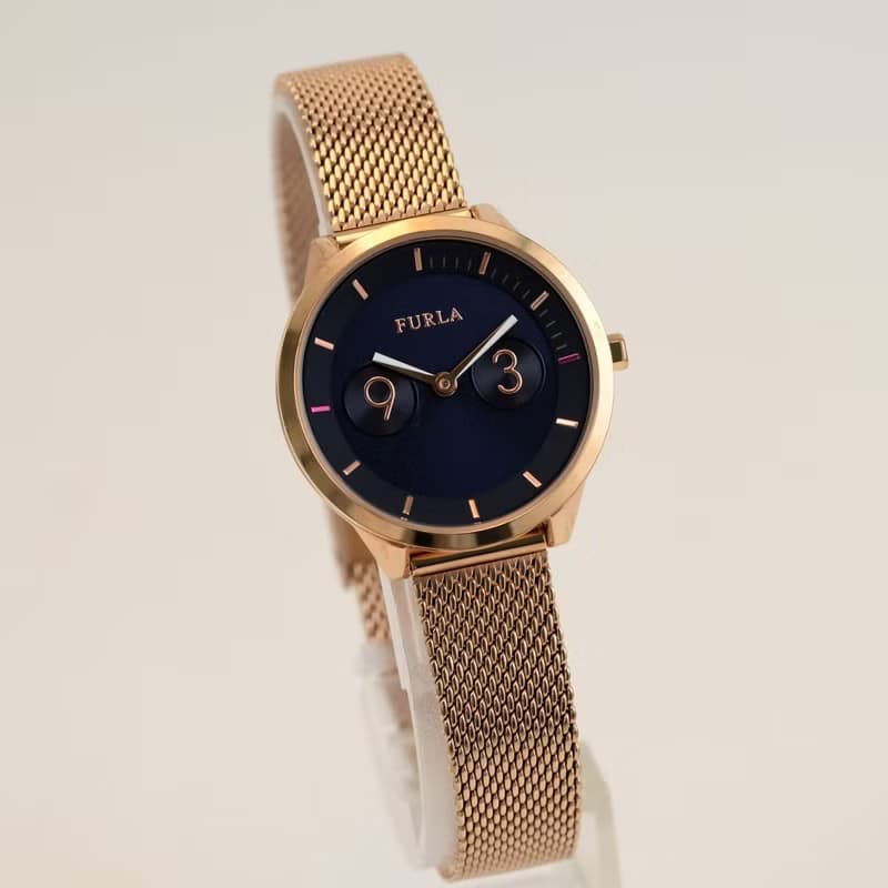 Furla METROPOLIS 女性用腕時計 クォーツ 31mm Blue Dial Ref.98012-4253 with BOX 手錶