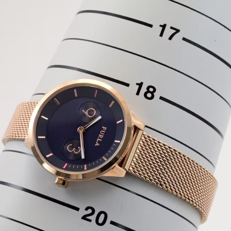 Furla METROPOLIS 女性用腕時計 クォーツ 31mm Blue Dial Ref.98012-4253 with BOX 手錶