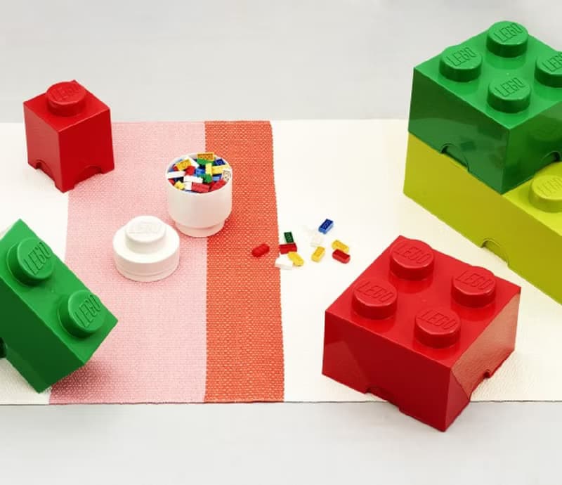 Room Copenhagen 樂高 LEGO 4凸收納盒-寶藍色(40031731)