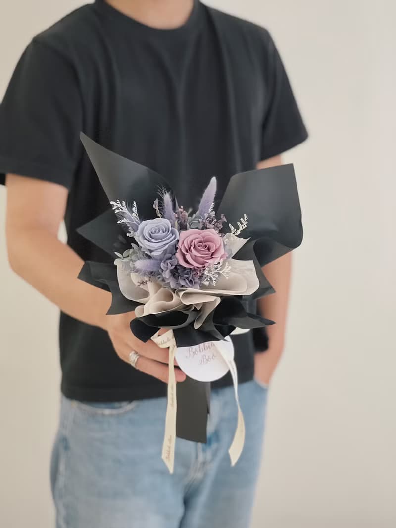 【永生玫瑰花花束】• 情人節/永生玫瑰花/永生玫瑰花花束/玫瑰花