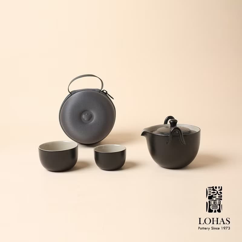 陸寶LOHAS 陶然蓋碗旅行組 1壺2杯+攜行包 旅行茶組