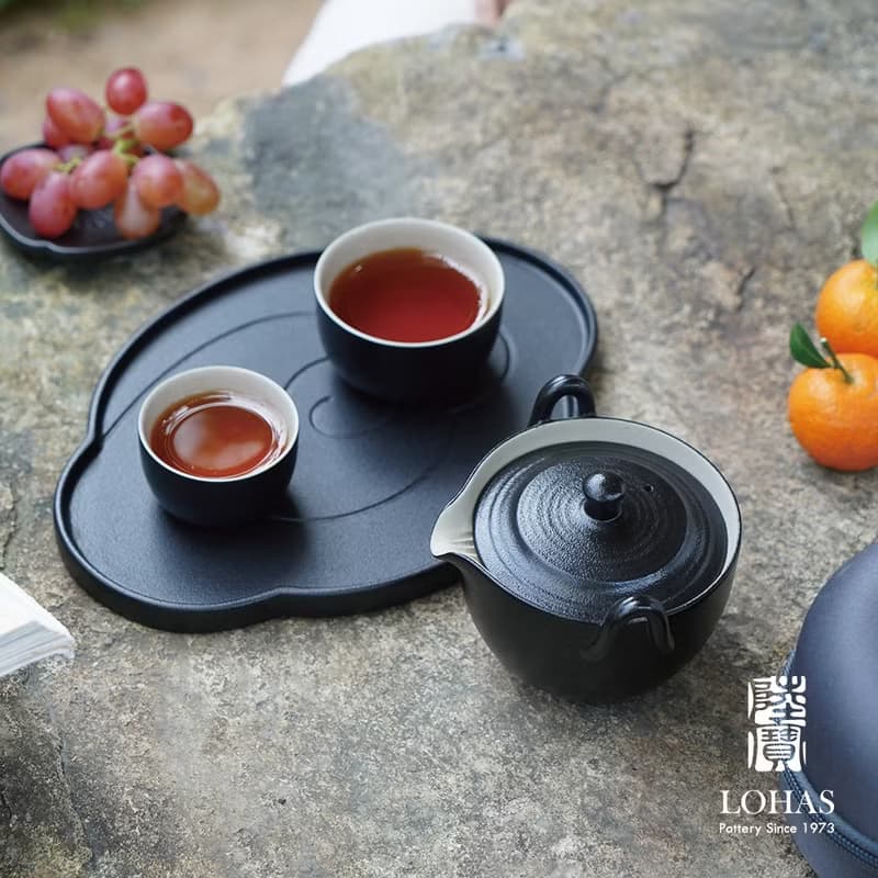 陸寶LOHAS 陶然蓋碗旅行組 1壺2杯+攜行包 旅行茶組