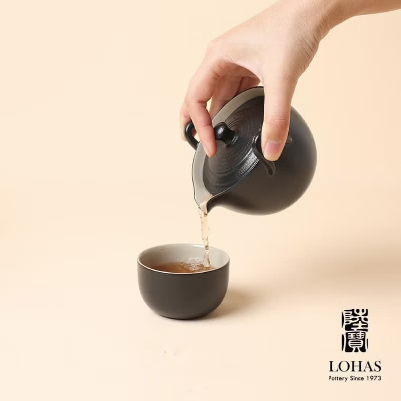 陸寶LOHAS 陶然蓋碗旅行組 1壺2杯+攜行包 旅行茶組