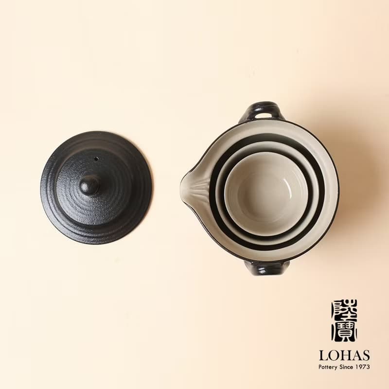 陸寶LOHAS 陶然蓋碗旅行組 1壺2杯+攜行包 旅行茶組