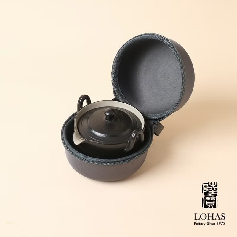 陸寶LOHAS 陶然蓋碗旅行組 1壺2杯+攜行包 旅行茶組