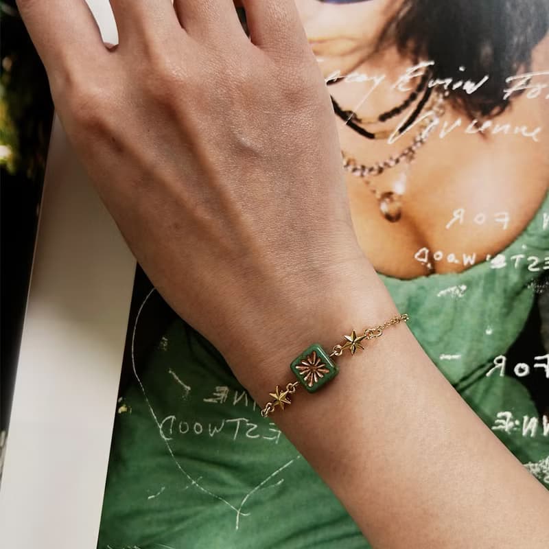 手鍊 | Stardust Dreams 星塵織夢 - 復古綠