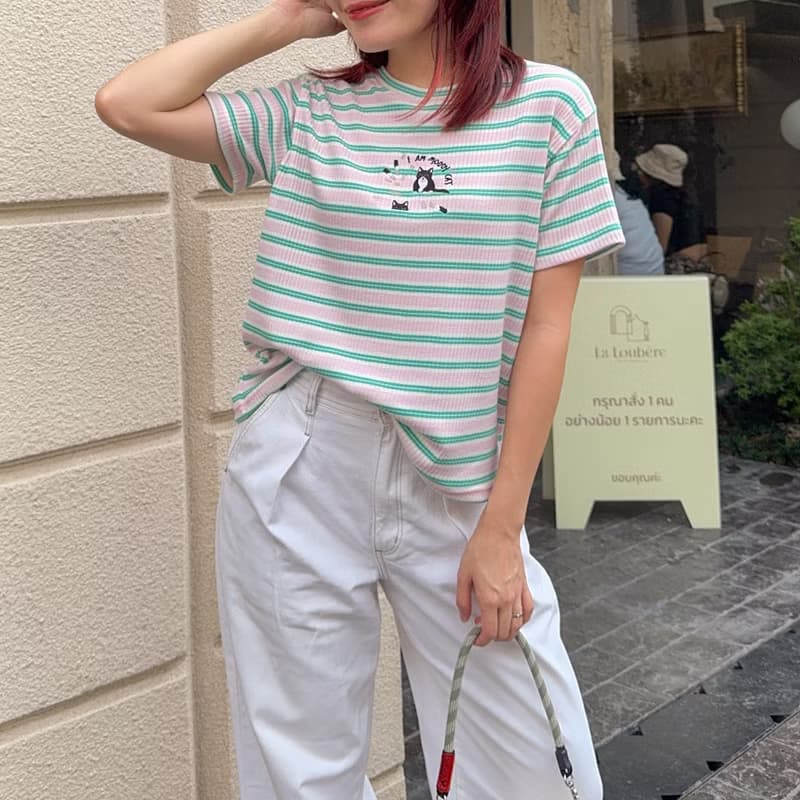 刺繡 Mini Tee : rainbow collection