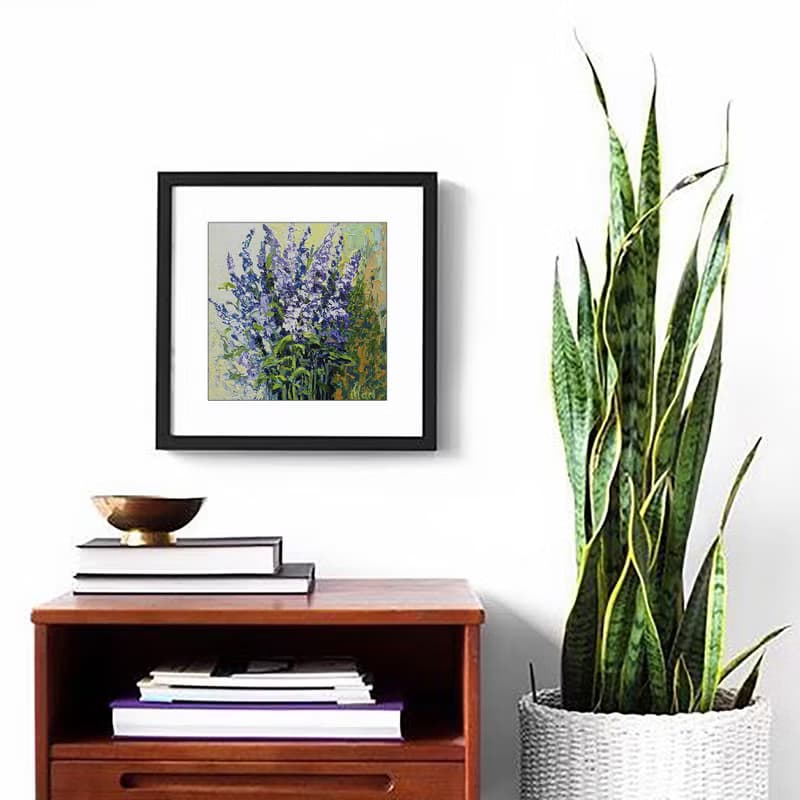 Provence Painting Bluebonnet French Countryside Riviera Flowers Lavender Bouquet