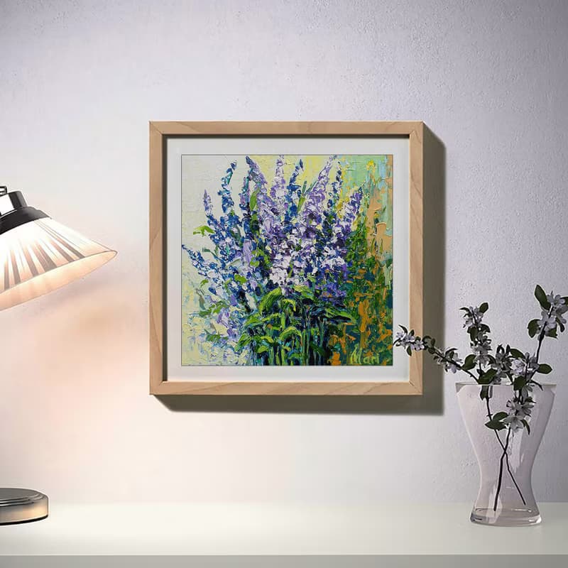 Provence Painting Bluebonnet French Countryside Riviera Flowers Lavender Bouquet