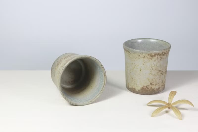 灰綠枇灰小茶杯
