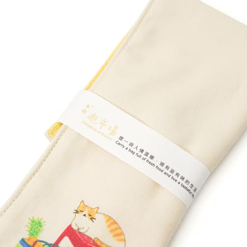 【來趣逛市場】香水百合環保餐具袋 (無餐具) 台灣特色 知音文創
