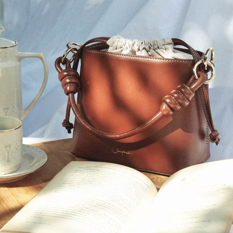 【泰國包包】Fuji Bucket Bag 水桶包 - Espresso Brown 牛皮革