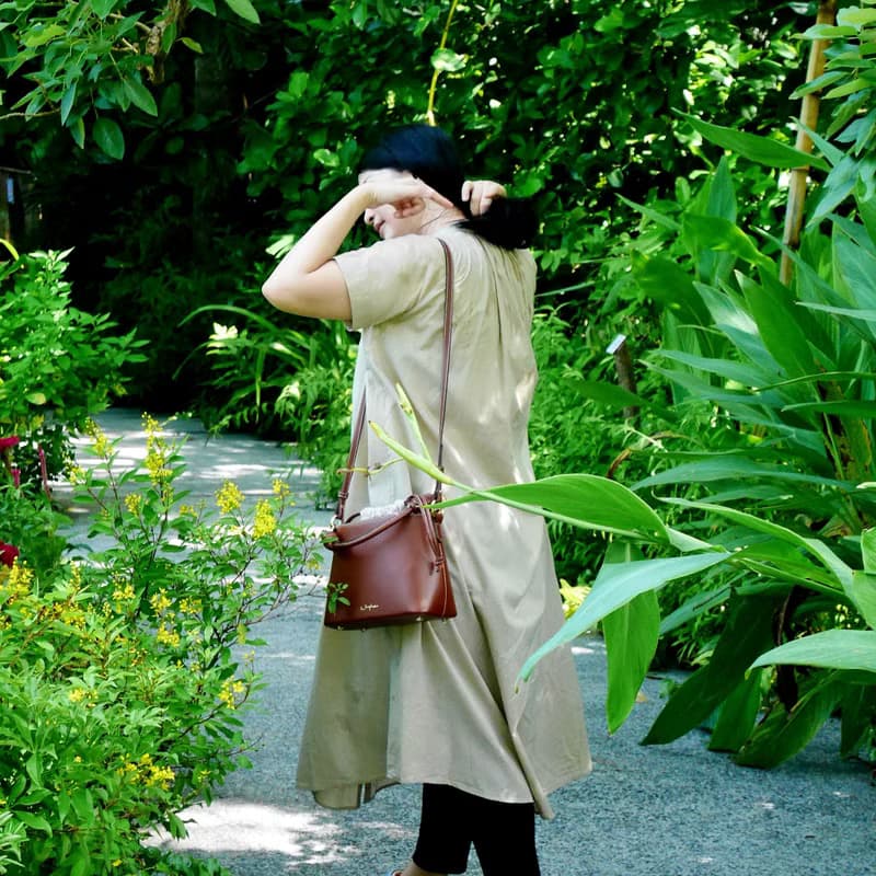 【泰國包包】Fuji Bucket Bag 水桶包 - Espresso Brown 牛皮革