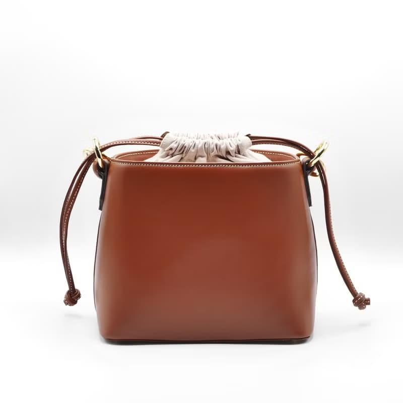 【泰國包包】Fuji Bucket Bag 水桶包 - Espresso Brown 牛皮革