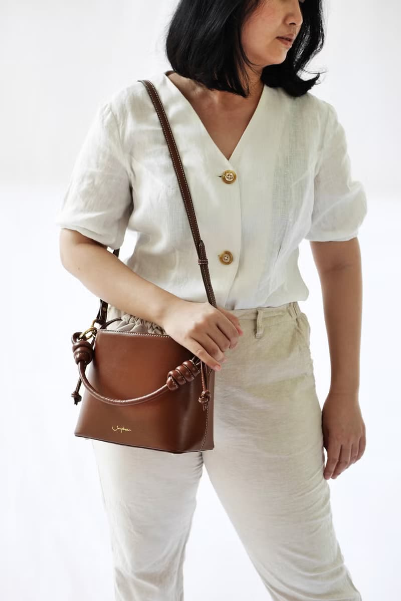 【泰國包包】Fuji Bucket Bag 水桶包 - Espresso Brown 牛皮革