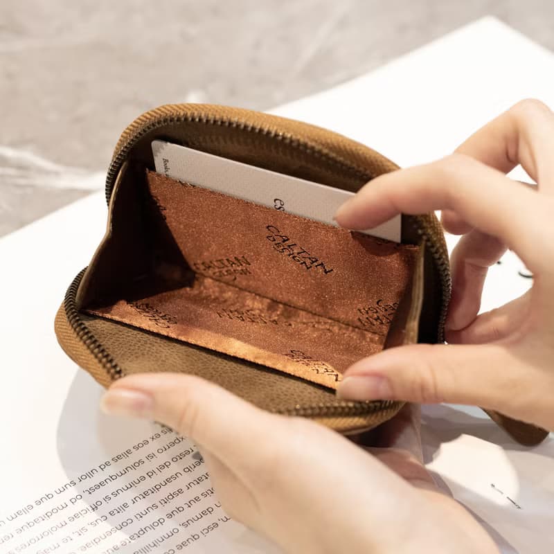 【24hr快速出貨】真皮半圓零錢包-075072 三色 牛皮 零錢袋