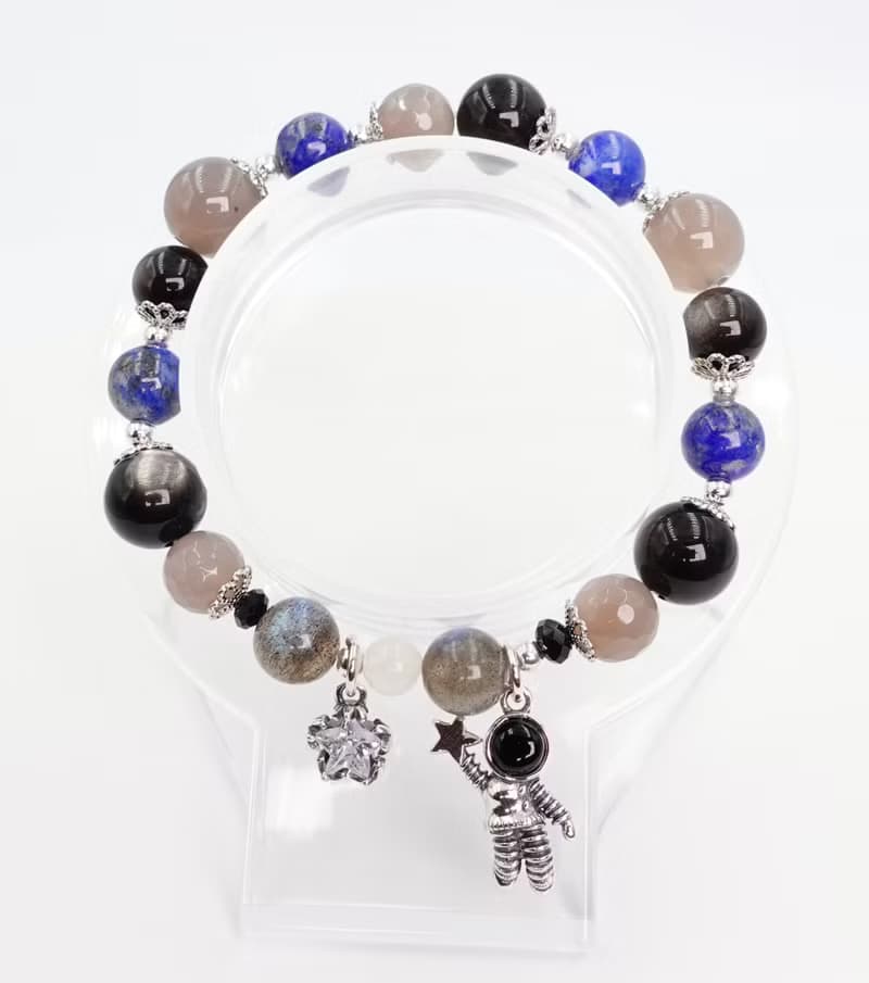 寶麗金珠寶-天然水晶摘星銀飾手鍊