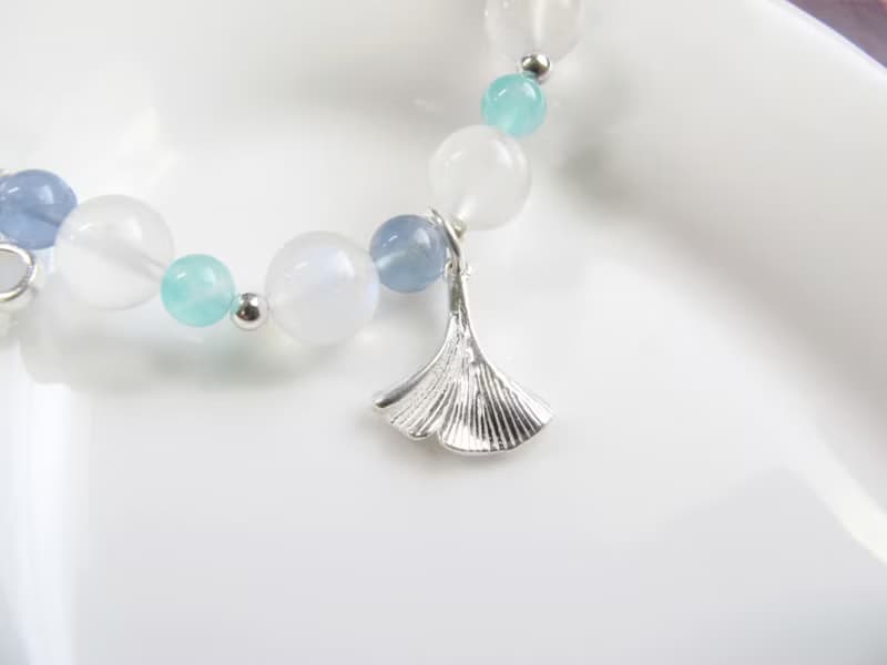 月光石 天河石 藍螢石 925銀【擁抱的環繞】(原件寄出)