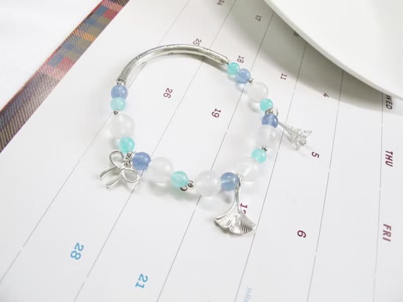 月光石 天河石 藍螢石 925銀【擁抱的環繞】(原件寄出)