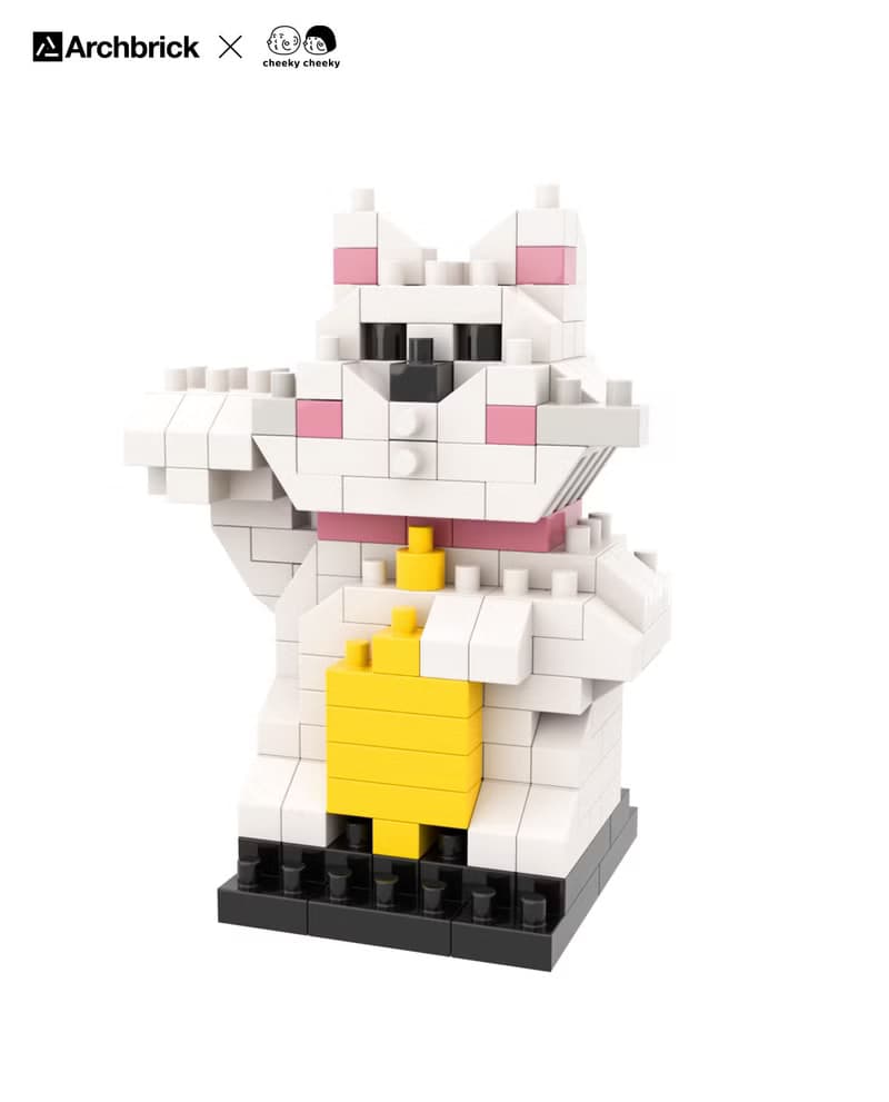 Archbrick x cheeky cheeky 招財貓 迷你積木 微積木 Nanoblock