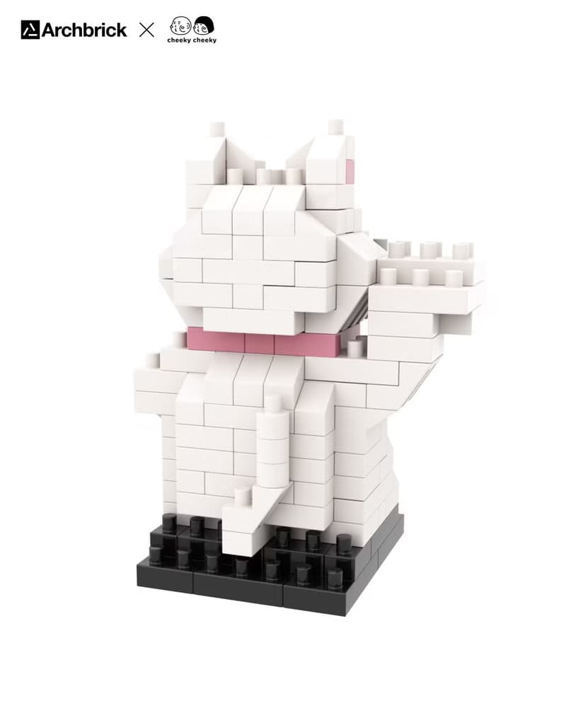 Archbrick x cheeky cheeky 招財貓 迷你積木 微積木 Nanoblock