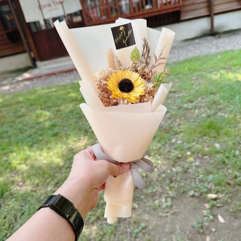 浪漫粉系 乾燥花束 乾燥花 不凋花 永生花 婚禮小物 畢業花束
