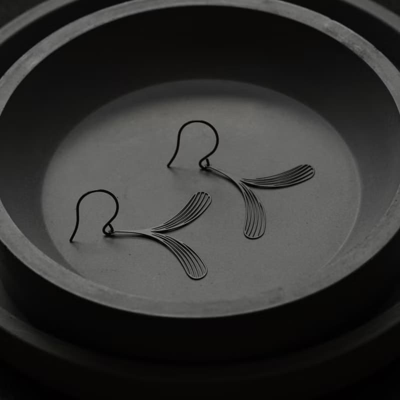 翅果耳環 醫療鋼不過敏