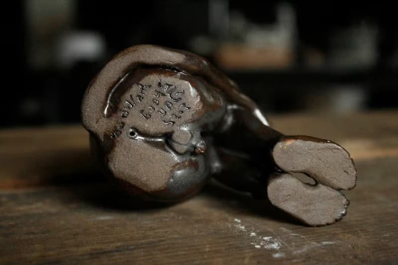 悲傷凝望的惡魔 (陶瓷 手工 雕塑 擺件)