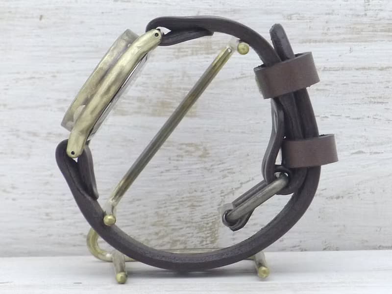 手作り腕時計 S-WATCH8-B-Rev. 逆回転 32mm Brass(真鍮)  207A-Rev.