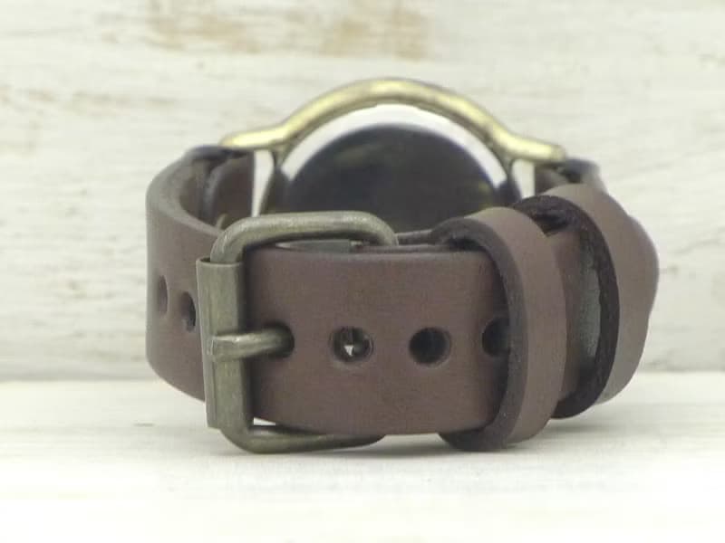 手作り腕時計 S-WATCH8-B-Rev. 逆回転 32mm Brass(真鍮)  207A-Rev.
