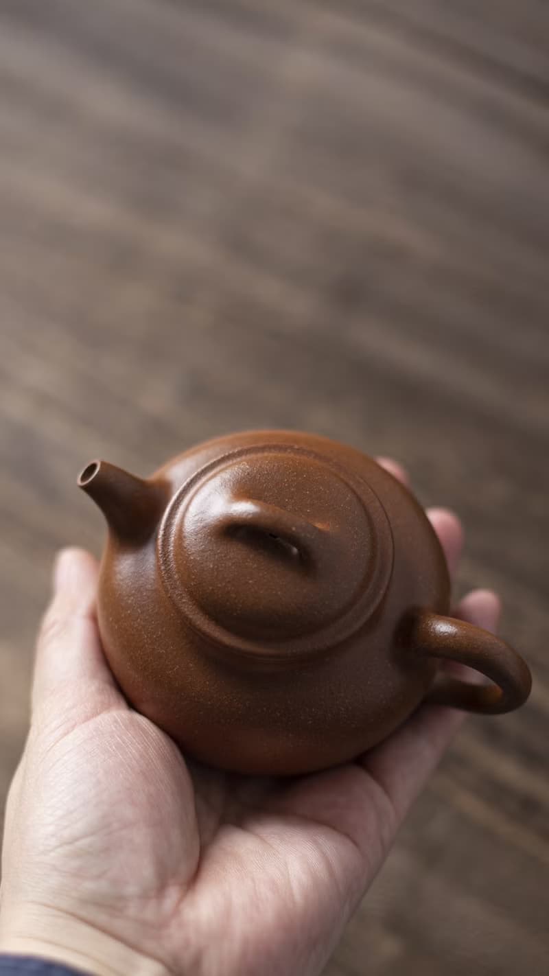 送禮紫砂壺茶壺小扁钟 慕古款 150cc 原矿陈腐降坡料 水色正宗润