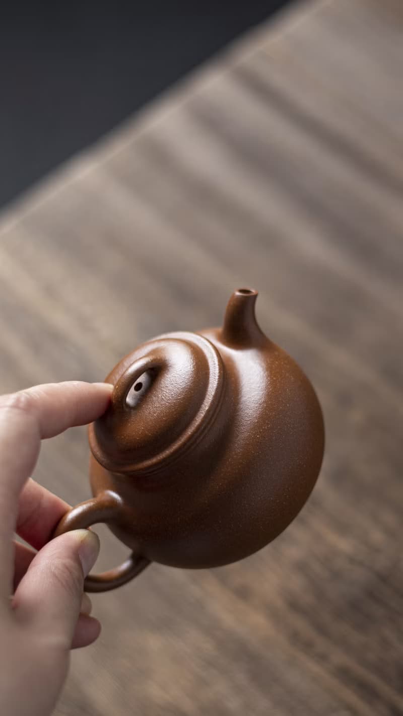 送禮紫砂壺茶壺小扁钟 慕古款 150cc 原矿陈腐降坡料 水色正宗润