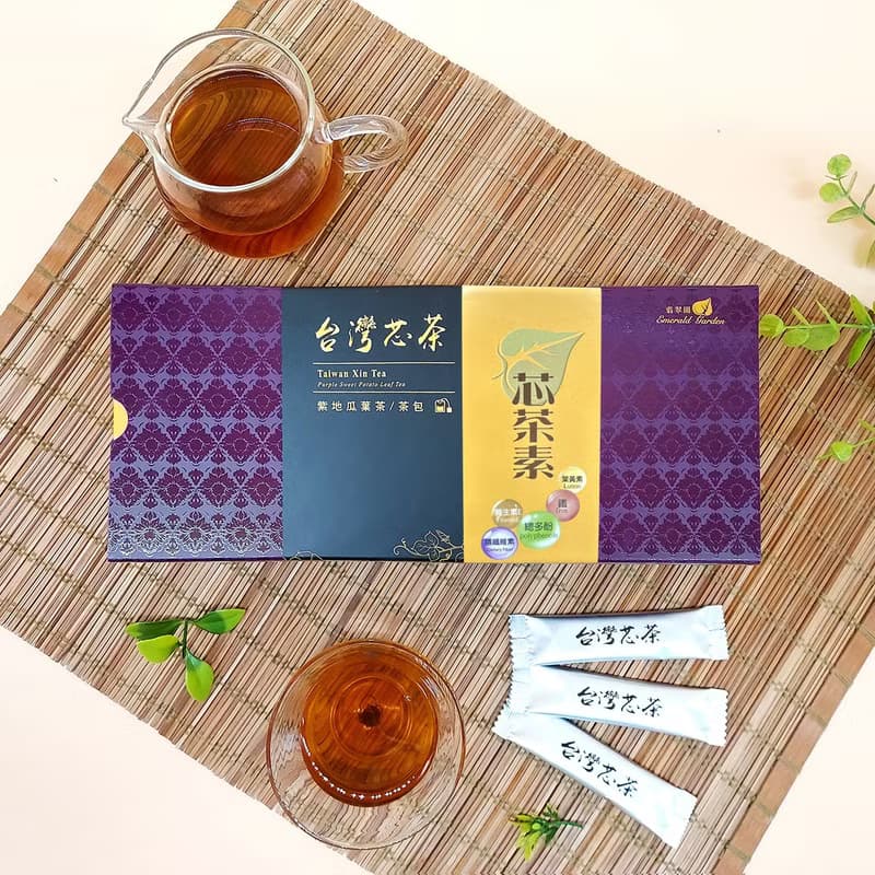 地瓜葉茶 輕盈芯茶粉 18入組 地瓜葉茶粉 抹茶 台灣茶 關公救命茶