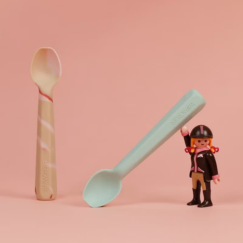 日本MEROWARE GARY 矽膠學習湯匙組