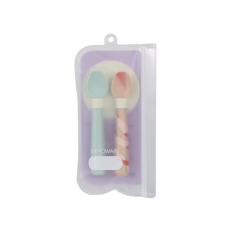 日本MEROWARE GARY 矽膠學習湯匙組