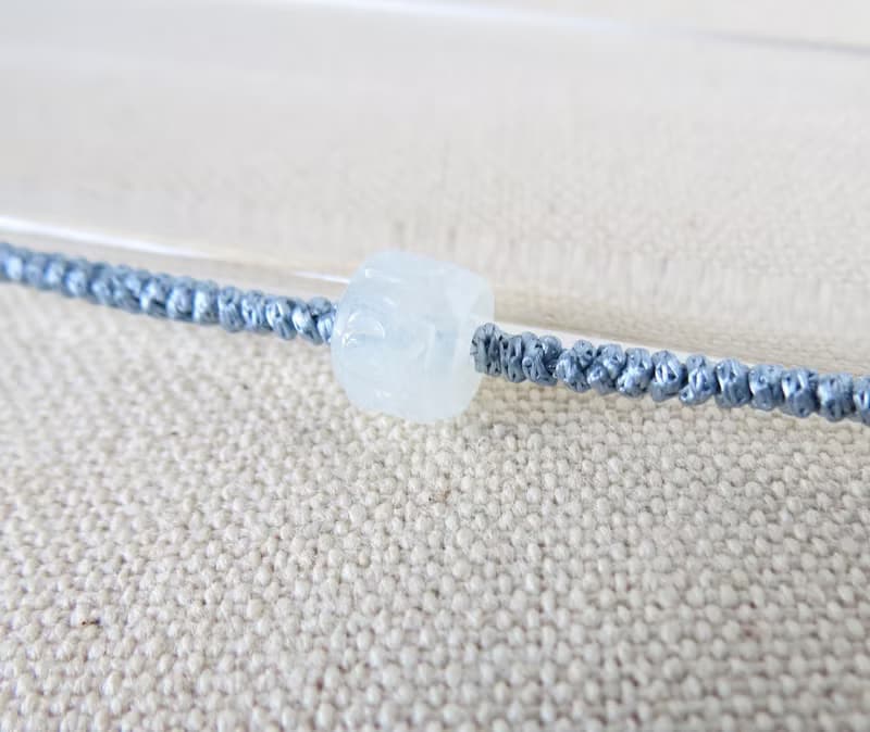 本命年【六字大明咒】路路通翡翠絲光編織手鍊*AS17*辟邪、招福