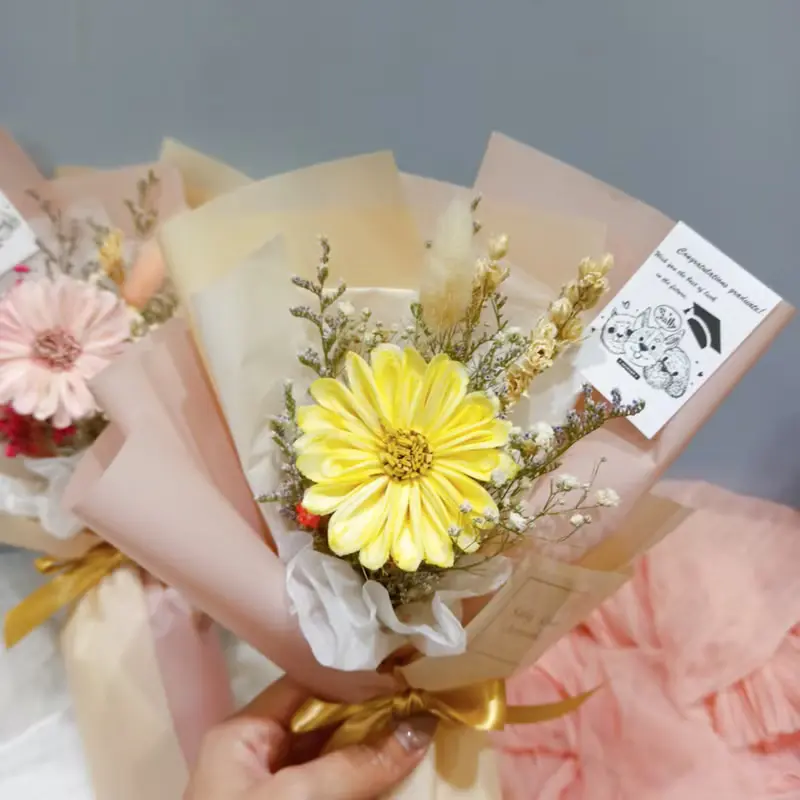 畢業小花束  太陽花 向日葵 生日禮物 情人節 教師節
