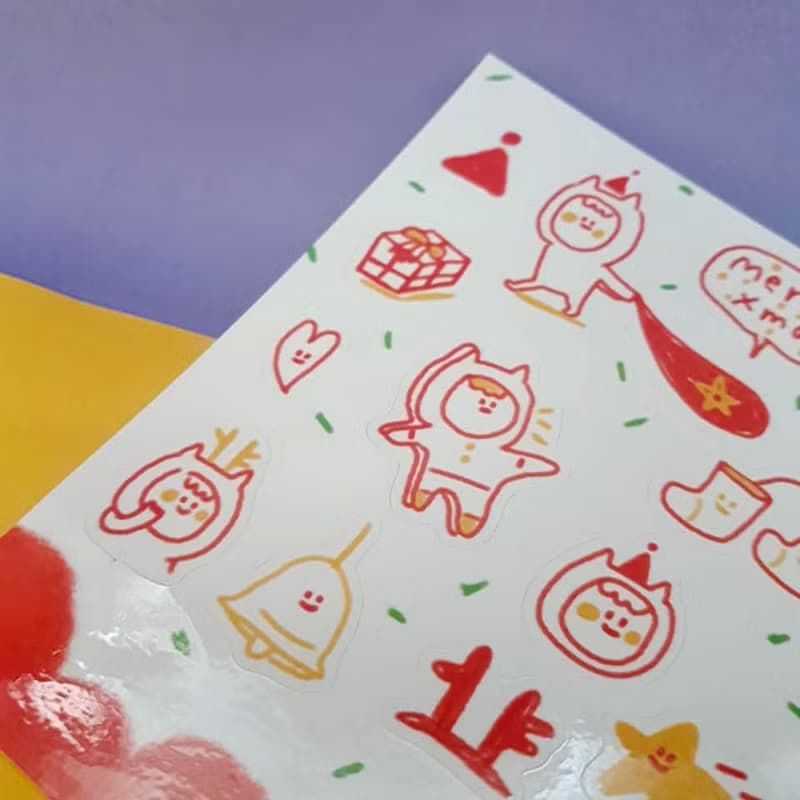 Ning's 割型貼紙-聖誕節