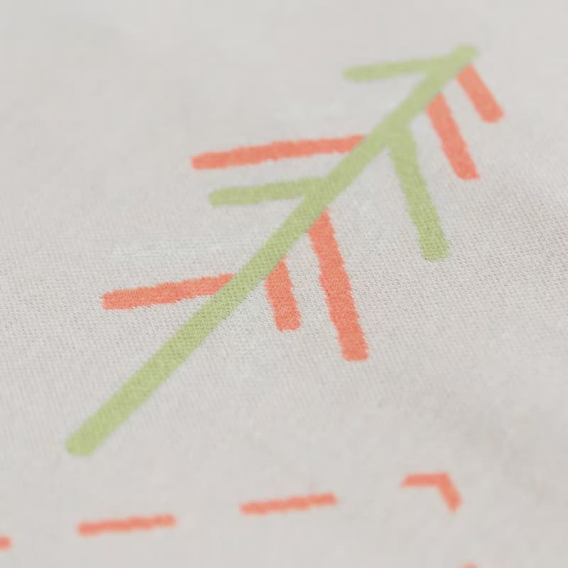 (雙人尺寸)天然MIT有機棉針織小樹寢具組-粉橘/麻花灰∣四件組