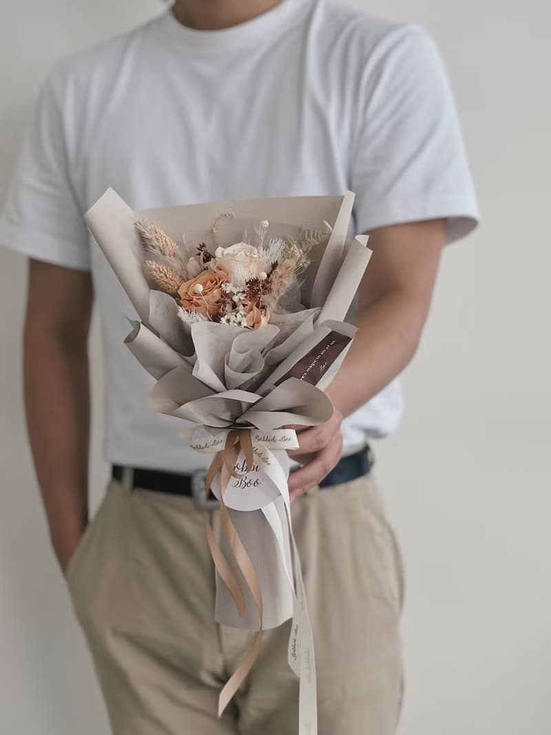 【永生玫瑰花花束】• 情人節/永生玫瑰花/永生玫瑰花花束/玫瑰花