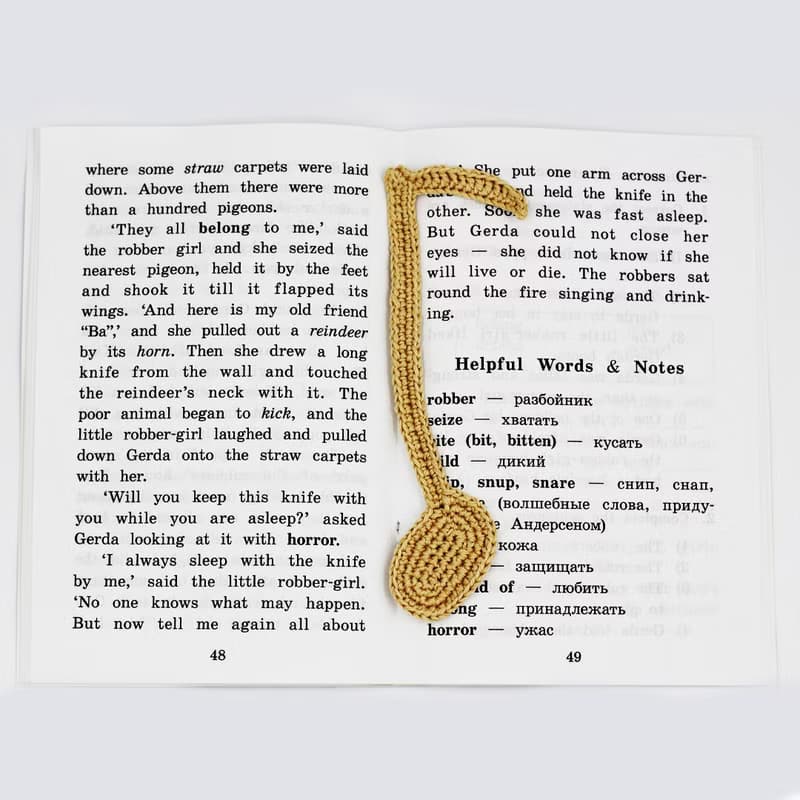 Bookmark music notes, book club bookmarks, book club accessories, unique gifts
