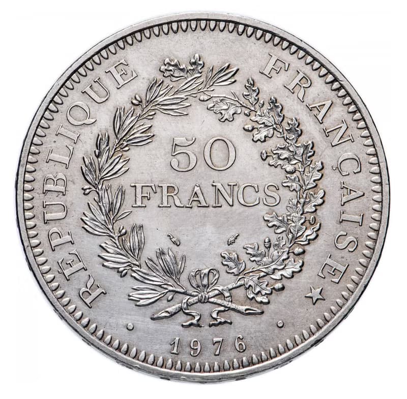 France Coin Ring 50 francs 1976 (replica) french coin necklace coin rings gift