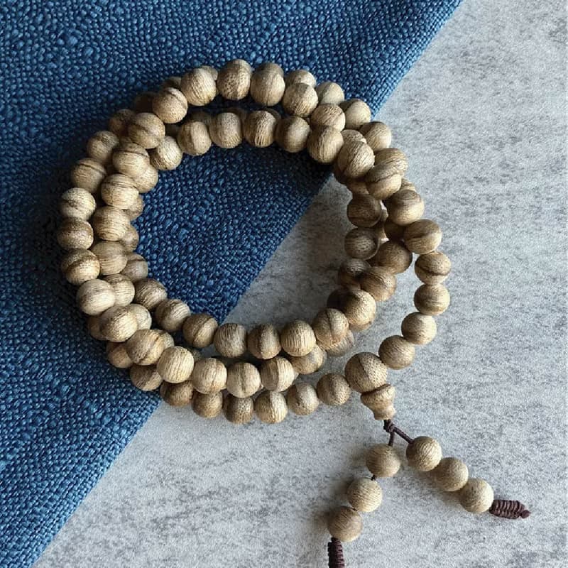 【日常款】天然芽莊沉香多圈手串108顆7mm(9-11g)