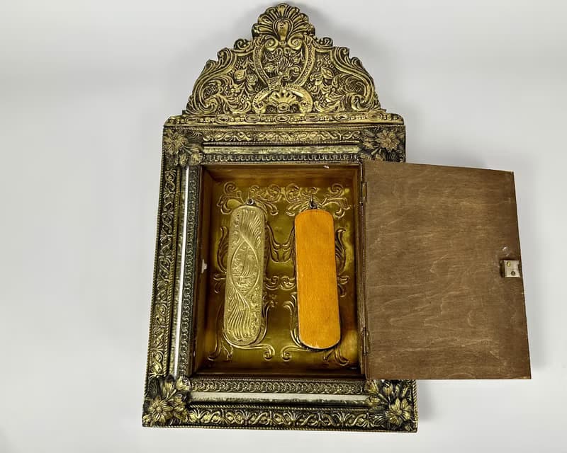 古董鏡櫃衣物護理/鑰匙青銅 1930 年代法國入口家具