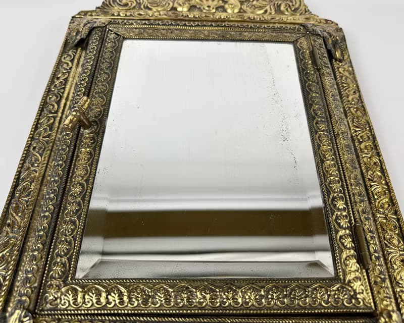 古董鏡櫃衣物護理/鑰匙青銅 1930 年代法國入口家具