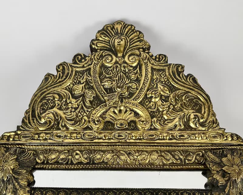 古董鏡櫃衣物護理/鑰匙青銅 1930 年代法國入口家具