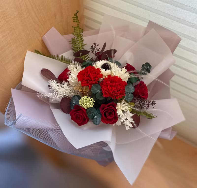 永生花束  畢業花束 永生玫瑰  情人節 花束 花禮