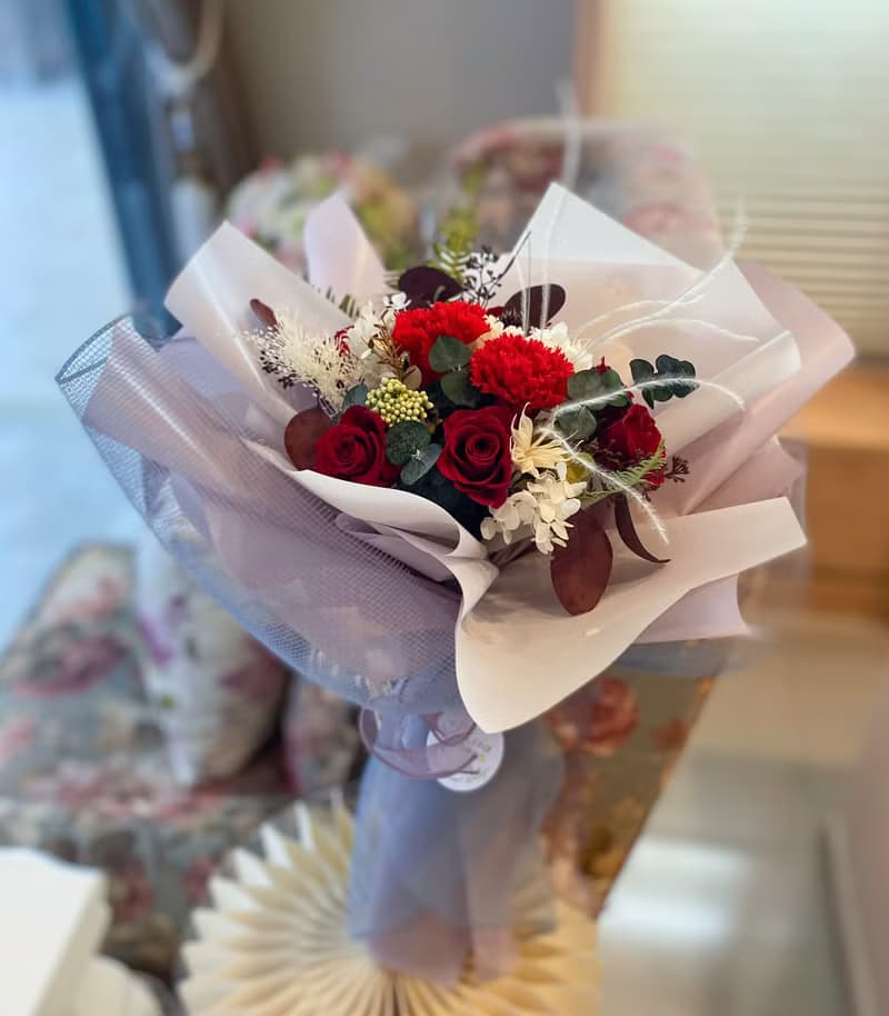 永生花束  畢業花束 永生玫瑰  情人節 花束 花禮
